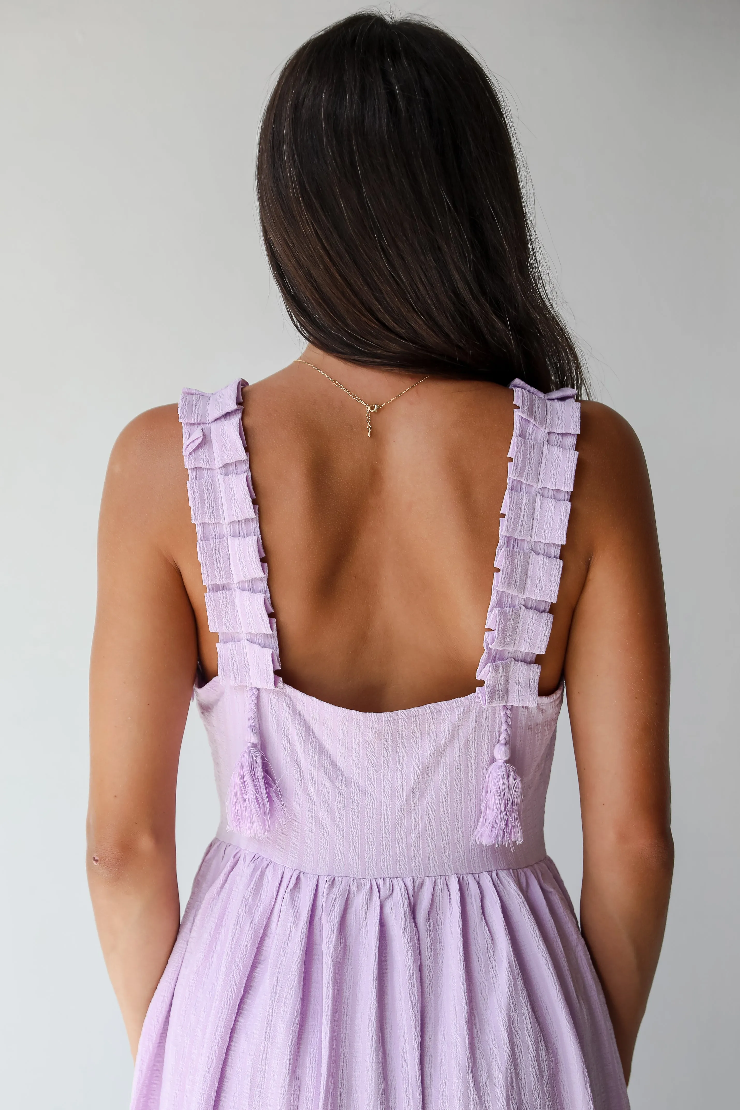 FINAL SALE - Truly Magnetic Lavender Tiered Maxi Dress
