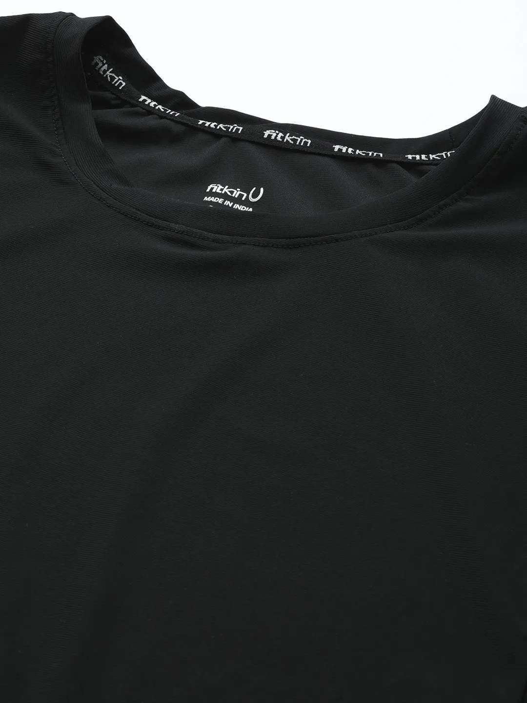 Fitkin womens black boxy tank top