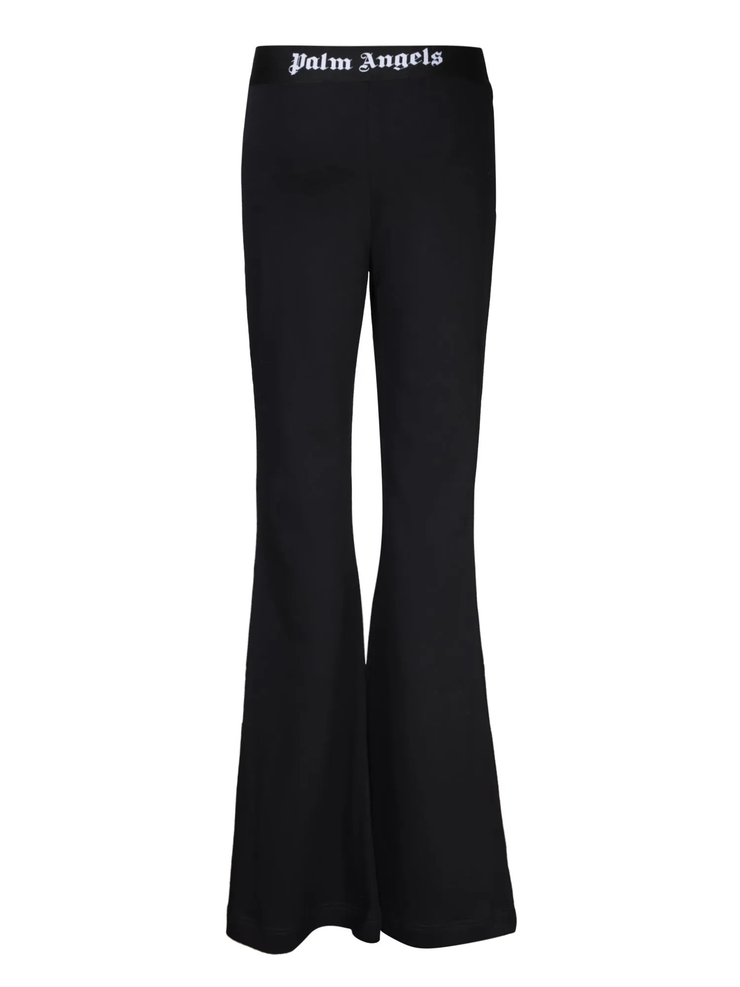 Flared black joggers