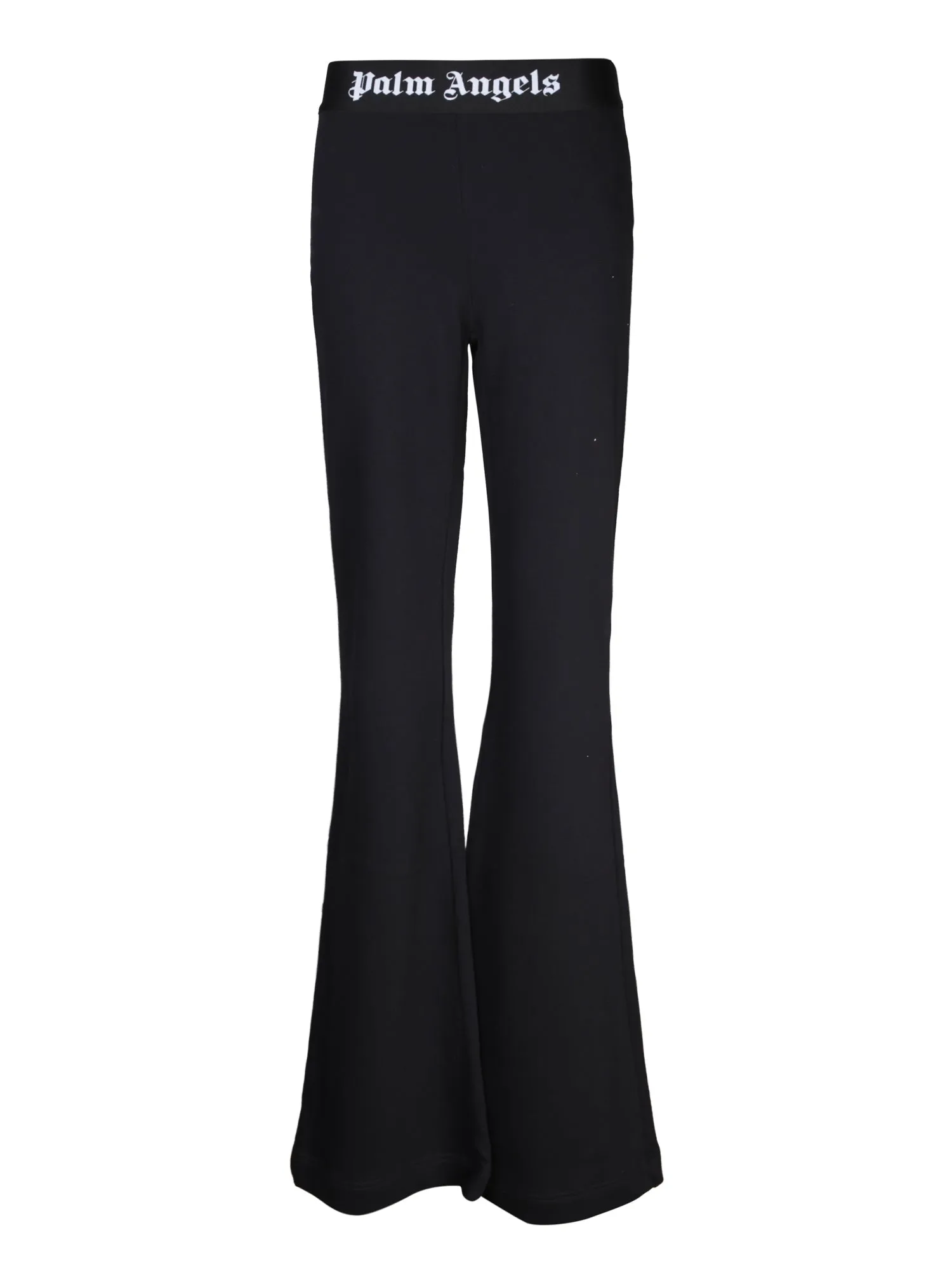 Flared black joggers