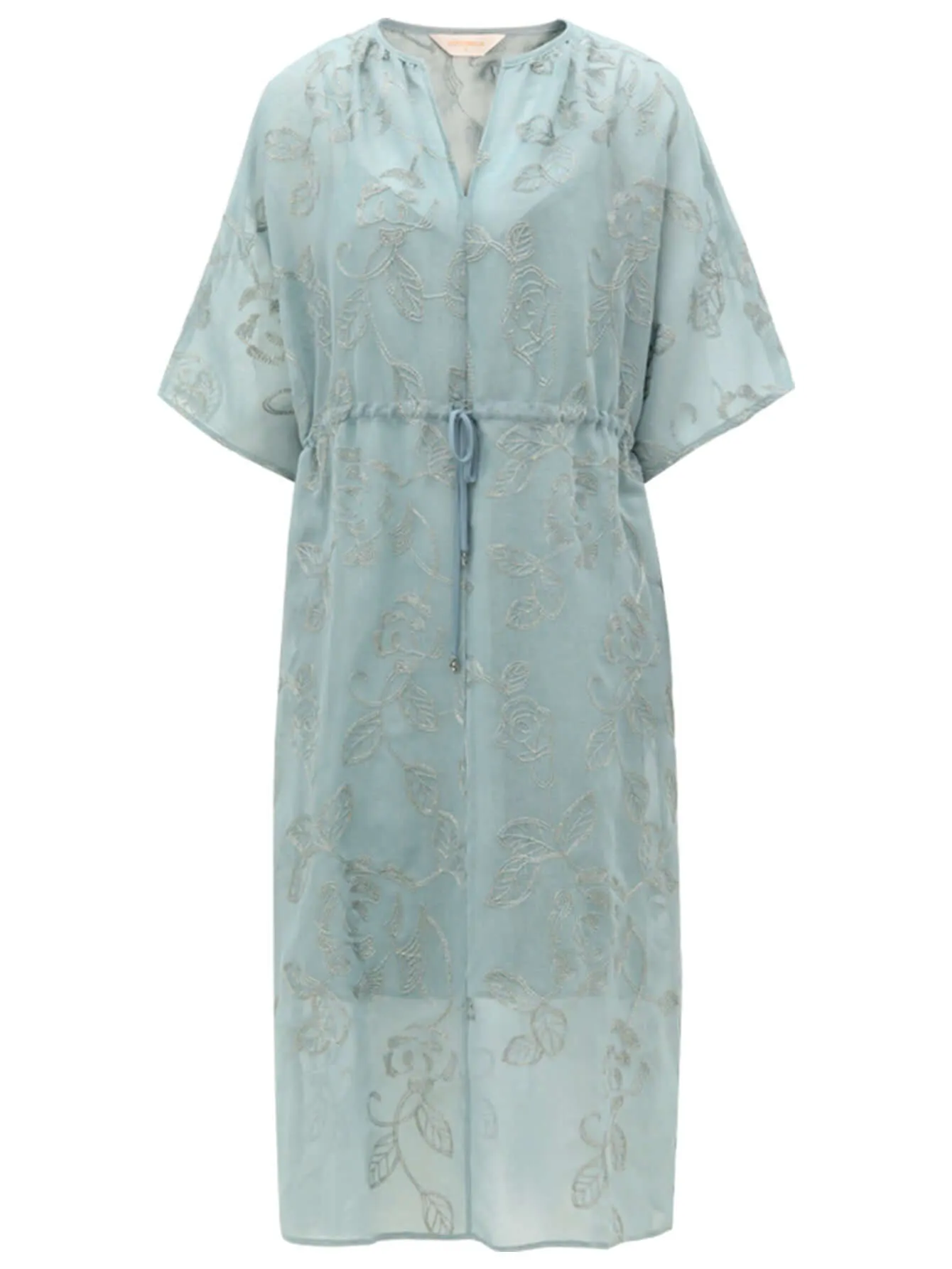 Flimsy Sheer Blue Two Piece Dress