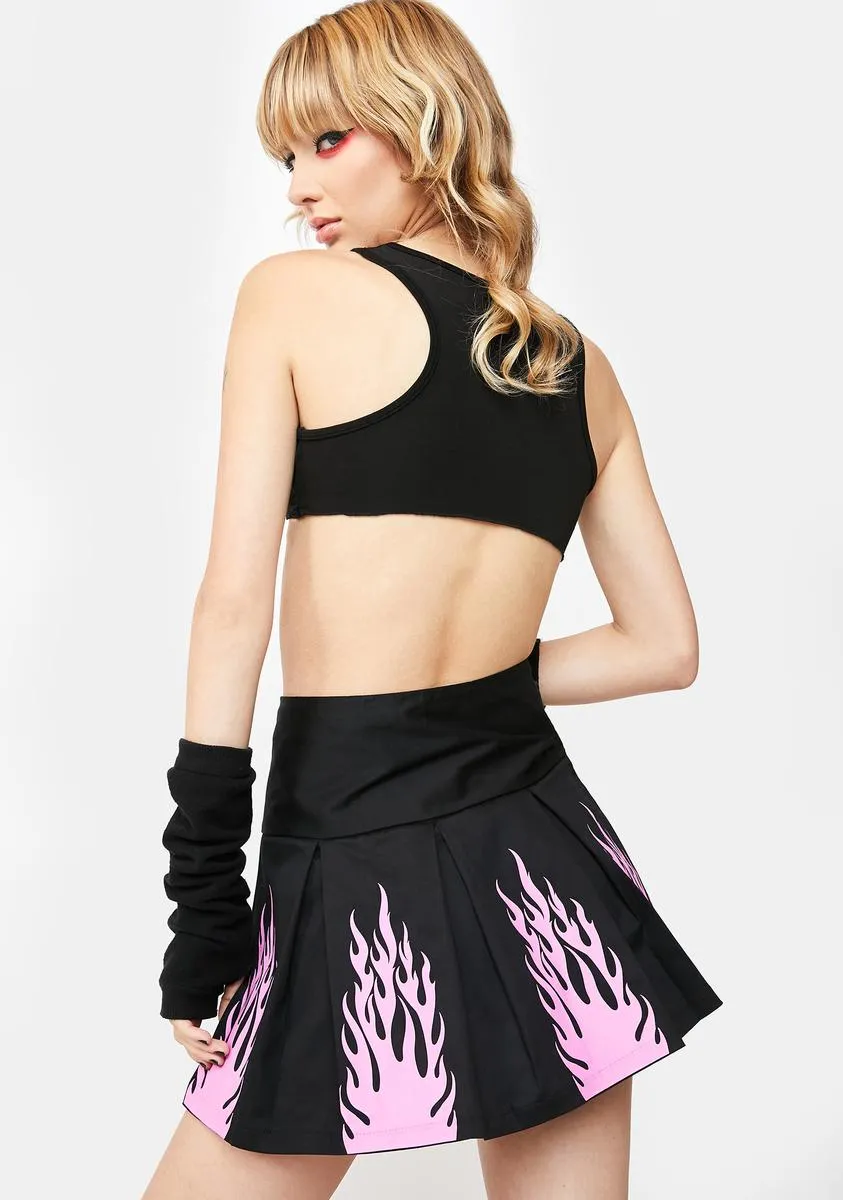 Flirting With The Devil Pleated Skirt