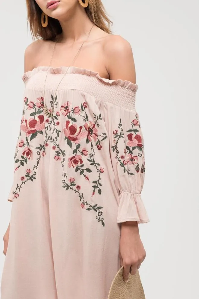 Floral Off-Shoulder Dress