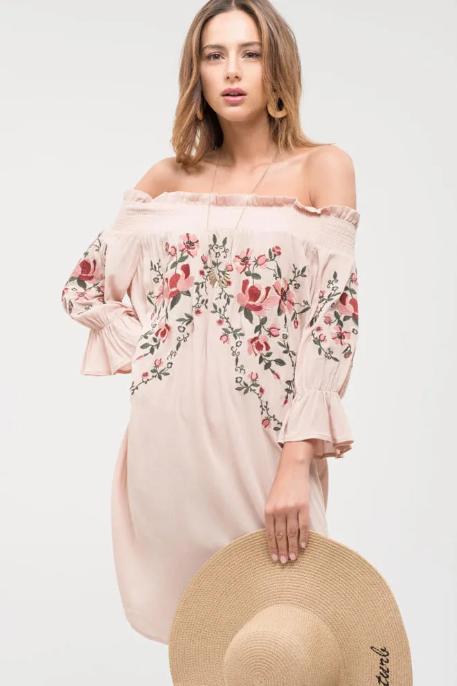 Floral Off-Shoulder Dress