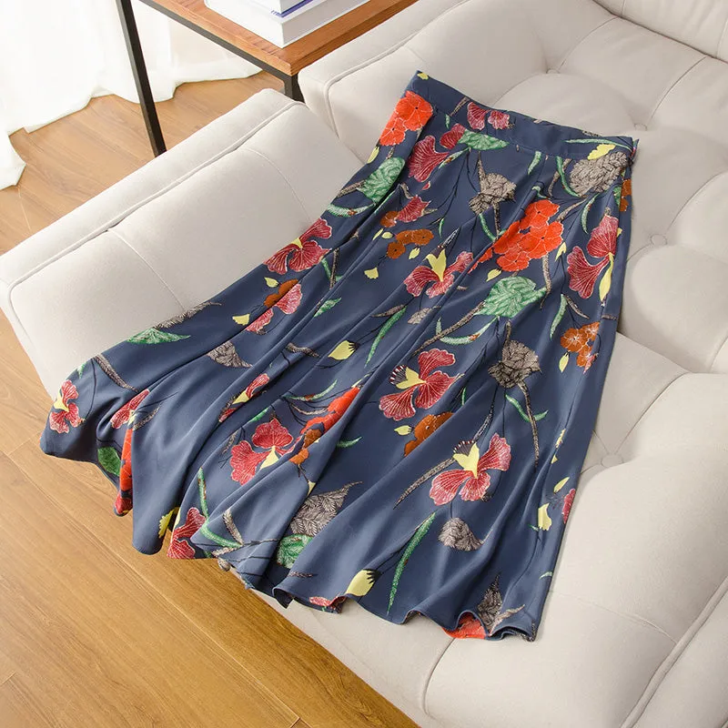 Floral Printed Knee Length Skirts