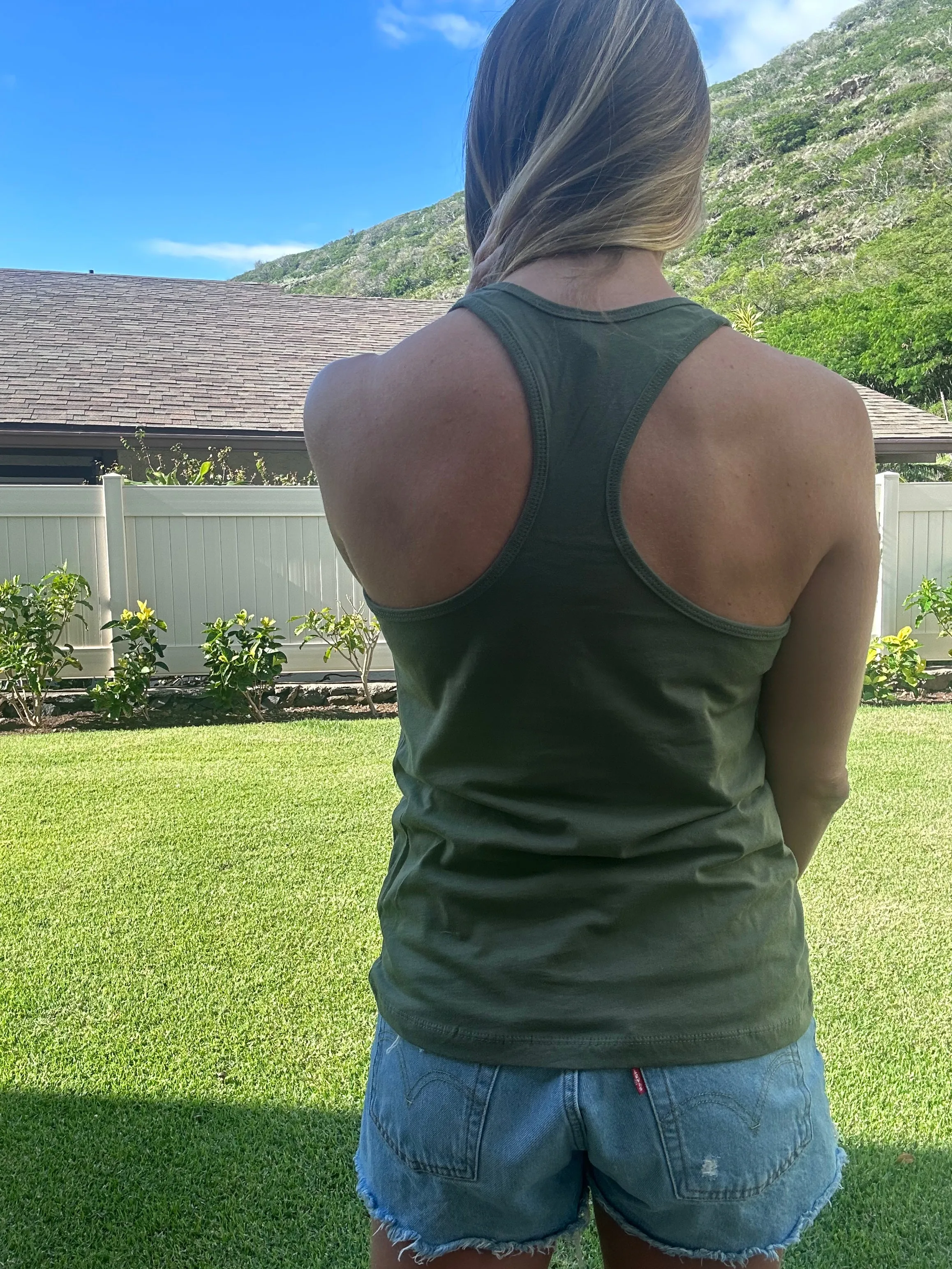 Foil Widow racer back tank