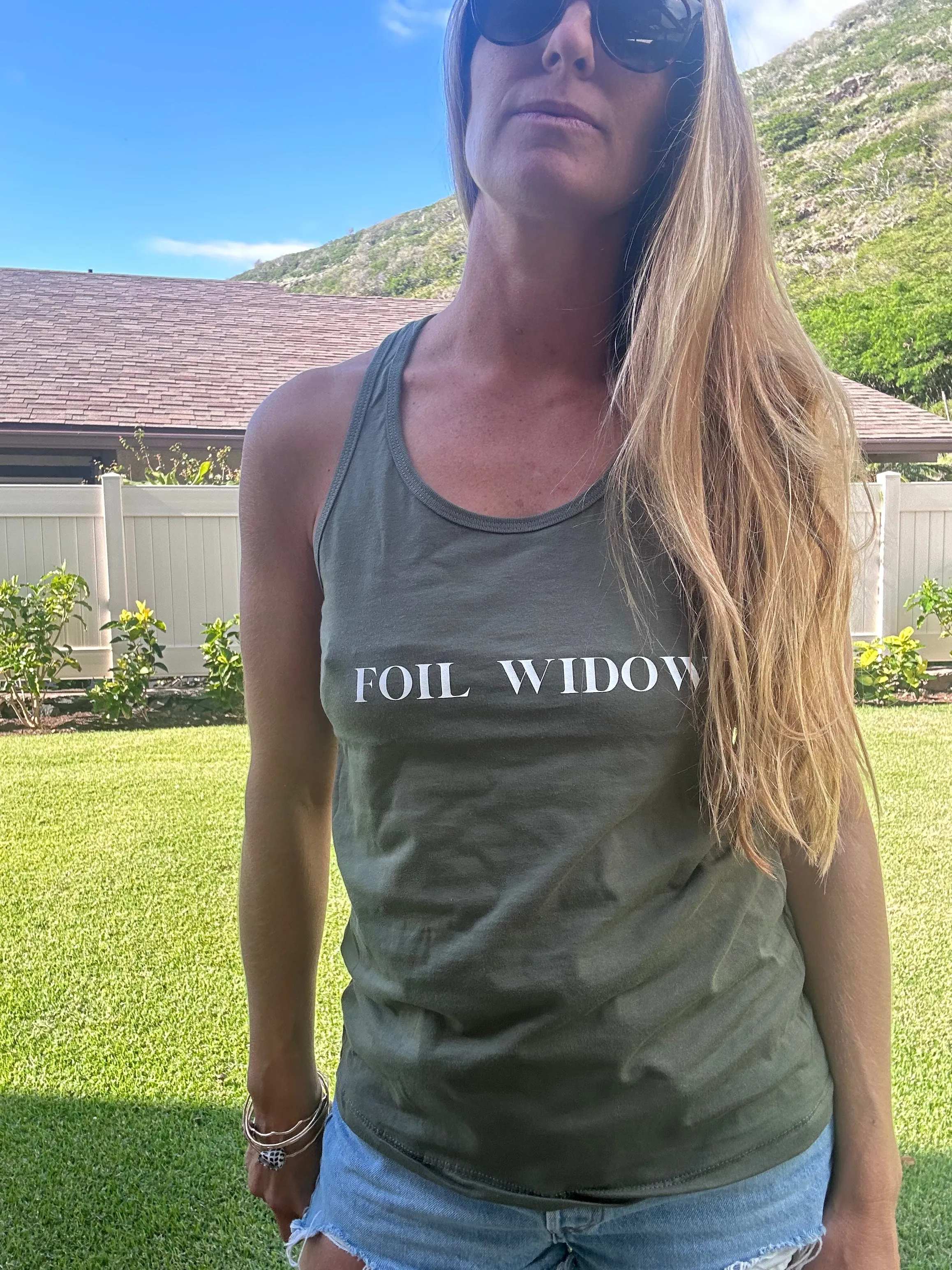 Foil Widow racer back tank