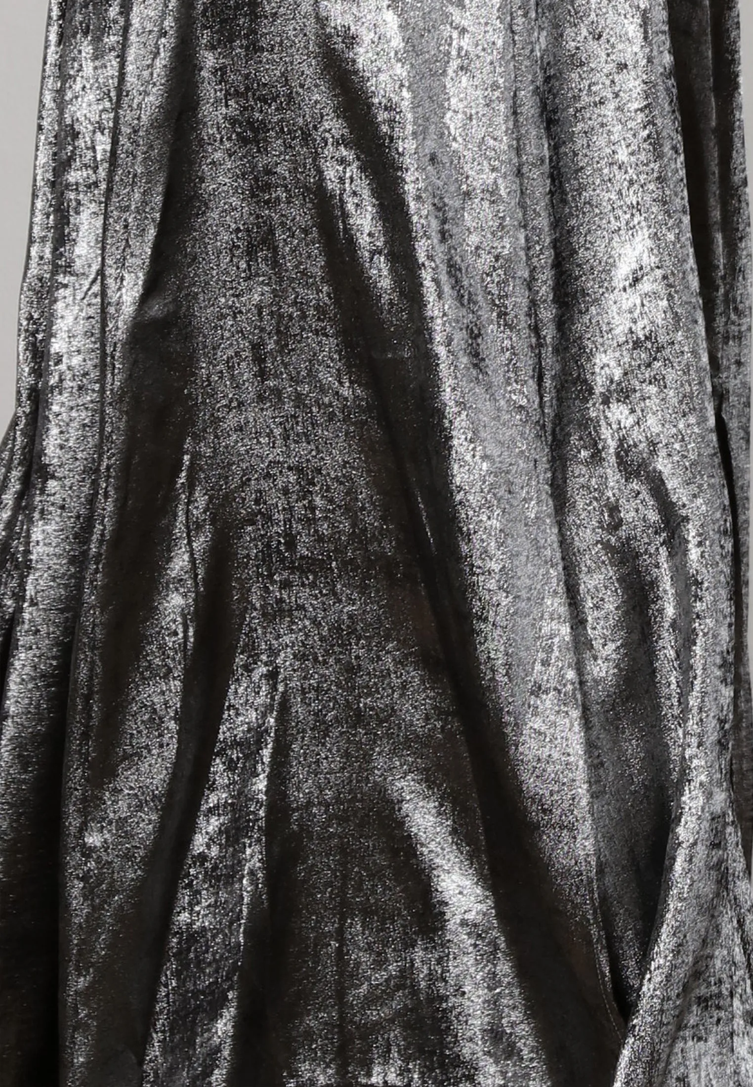 FOLD MAXI DRESS SILVER FOIL