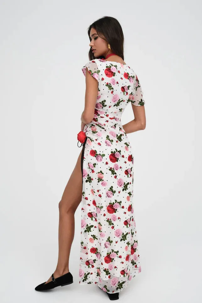For Love & Lemons Maybelle Maxi Dress - White Multi
