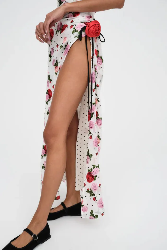 For Love & Lemons Maybelle Maxi Dress - White Multi