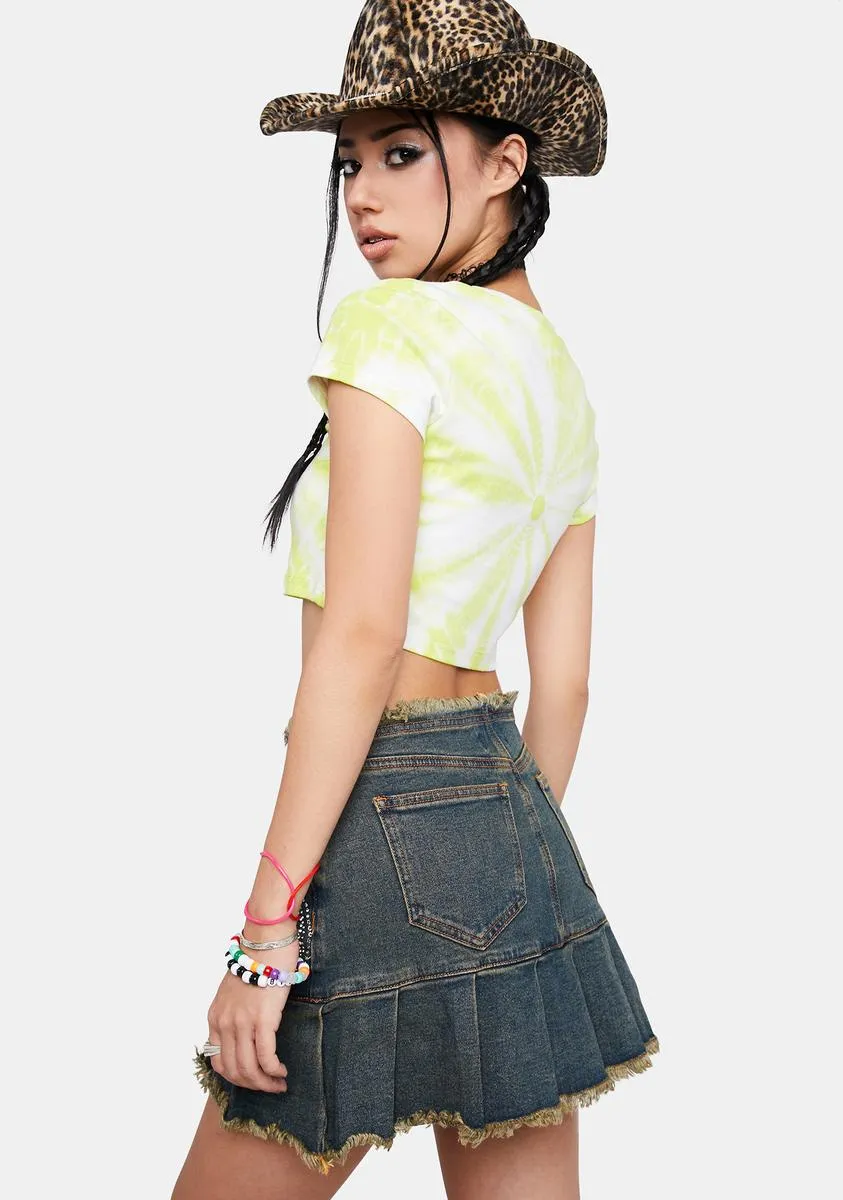 Fraudulent Behavior Denim Skirt