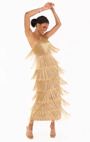 Gatsby Maxi Fringe Dress