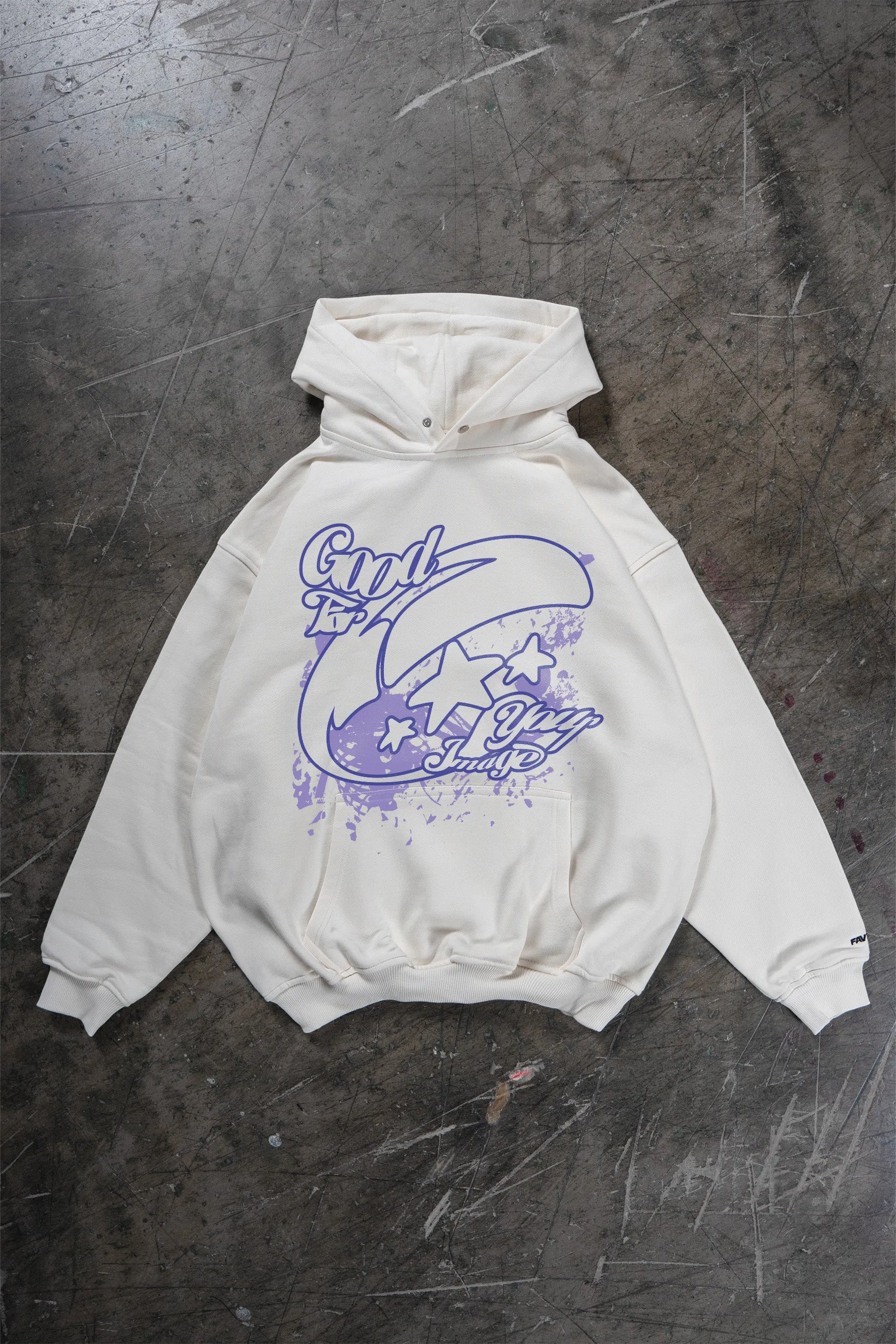 %GFYI VANILLA/OFF WHITE HOODIE%