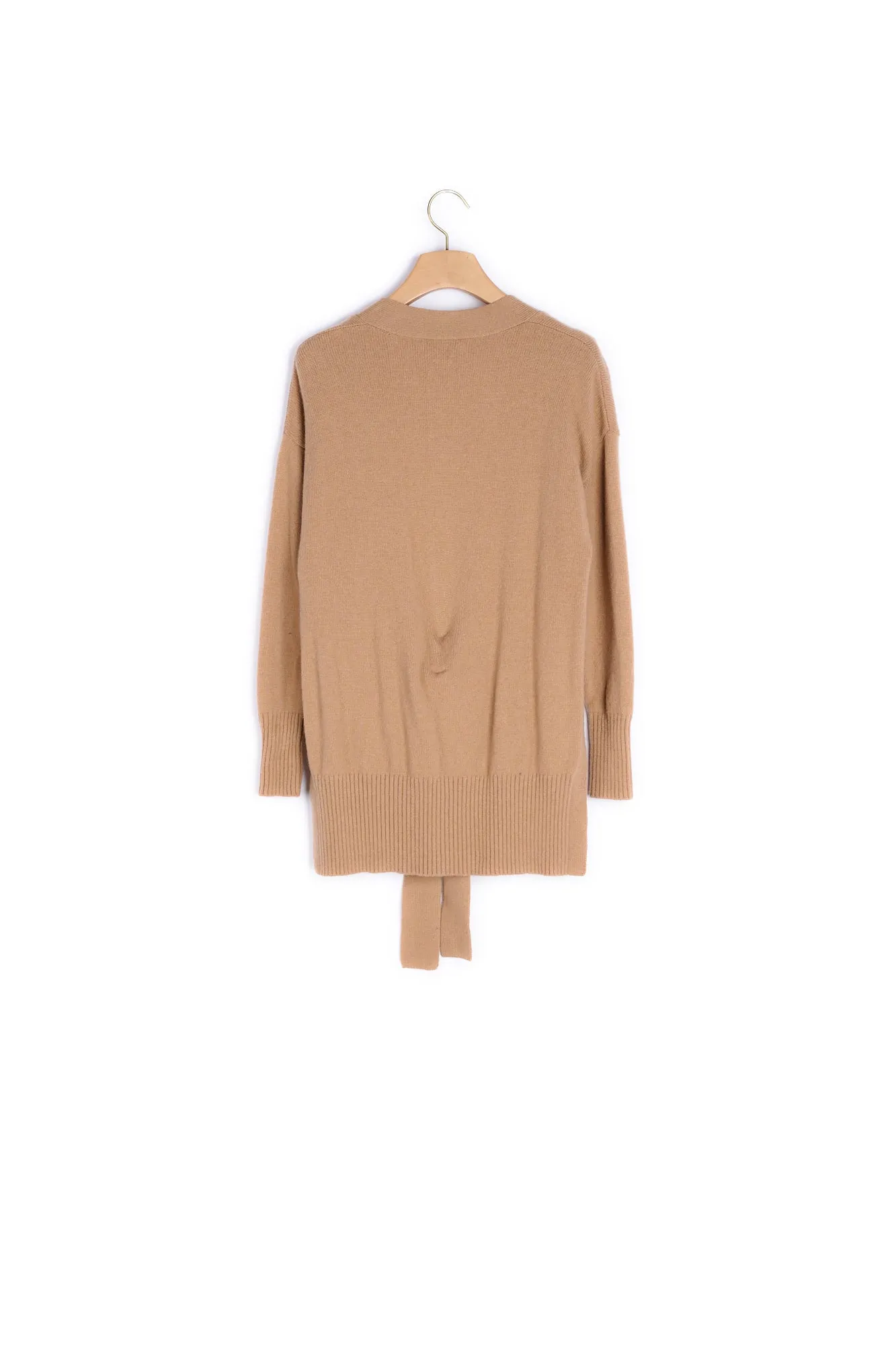 Gilet laine et cachemire fendu