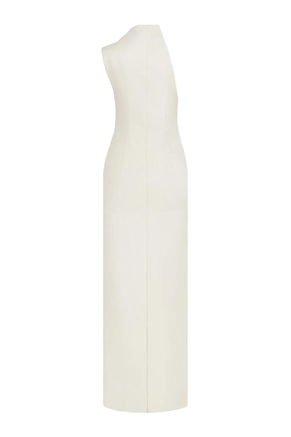 Goldie Sheath One Shoulder Satin Crepe Floor Length Dress