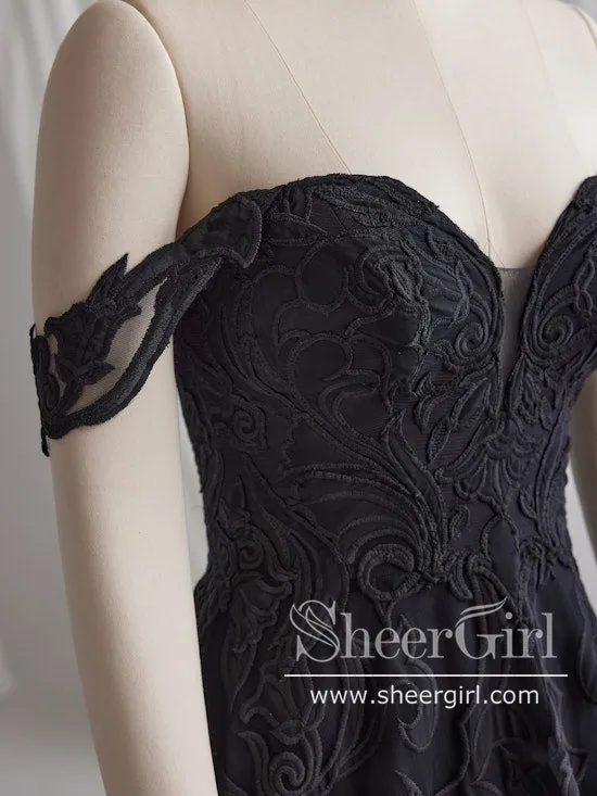 Gorgeous Floral Embroidery Lace Wedding Gown Strapless A Line Boho Wedding Dress AWD2033