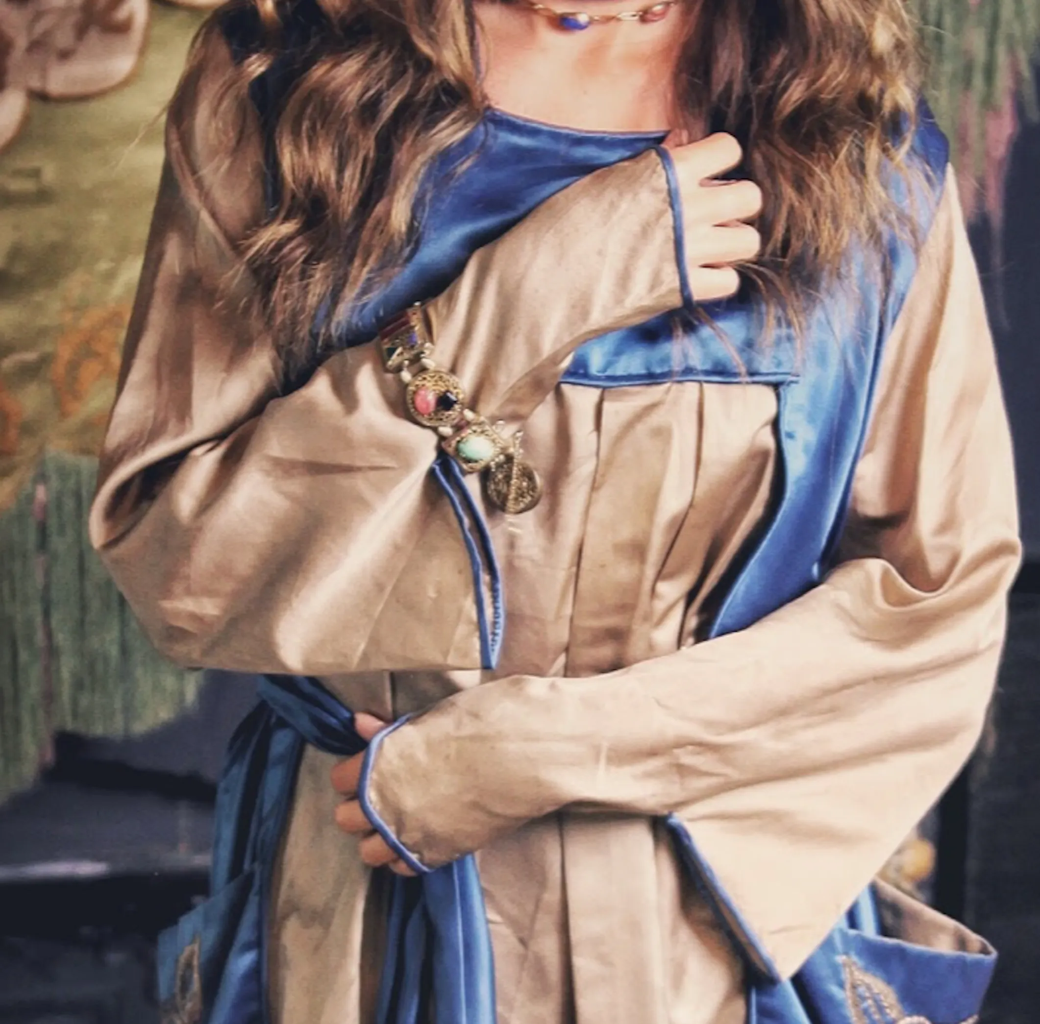 Gorgeous Folk Hungarian 20's dress with the most interesting sleeves