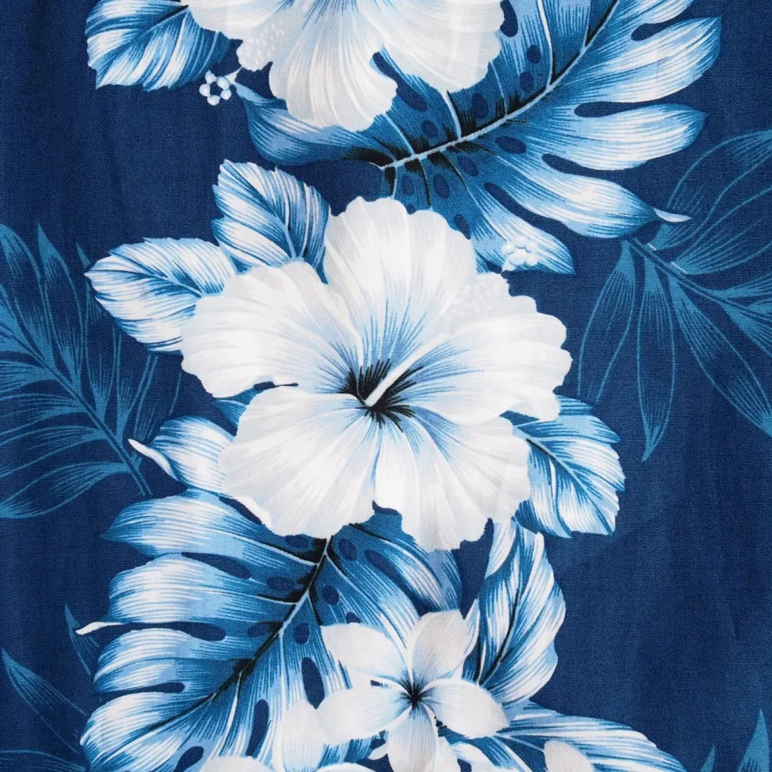 Hanalei Blue Makani Hawaiian Muumuu Dress