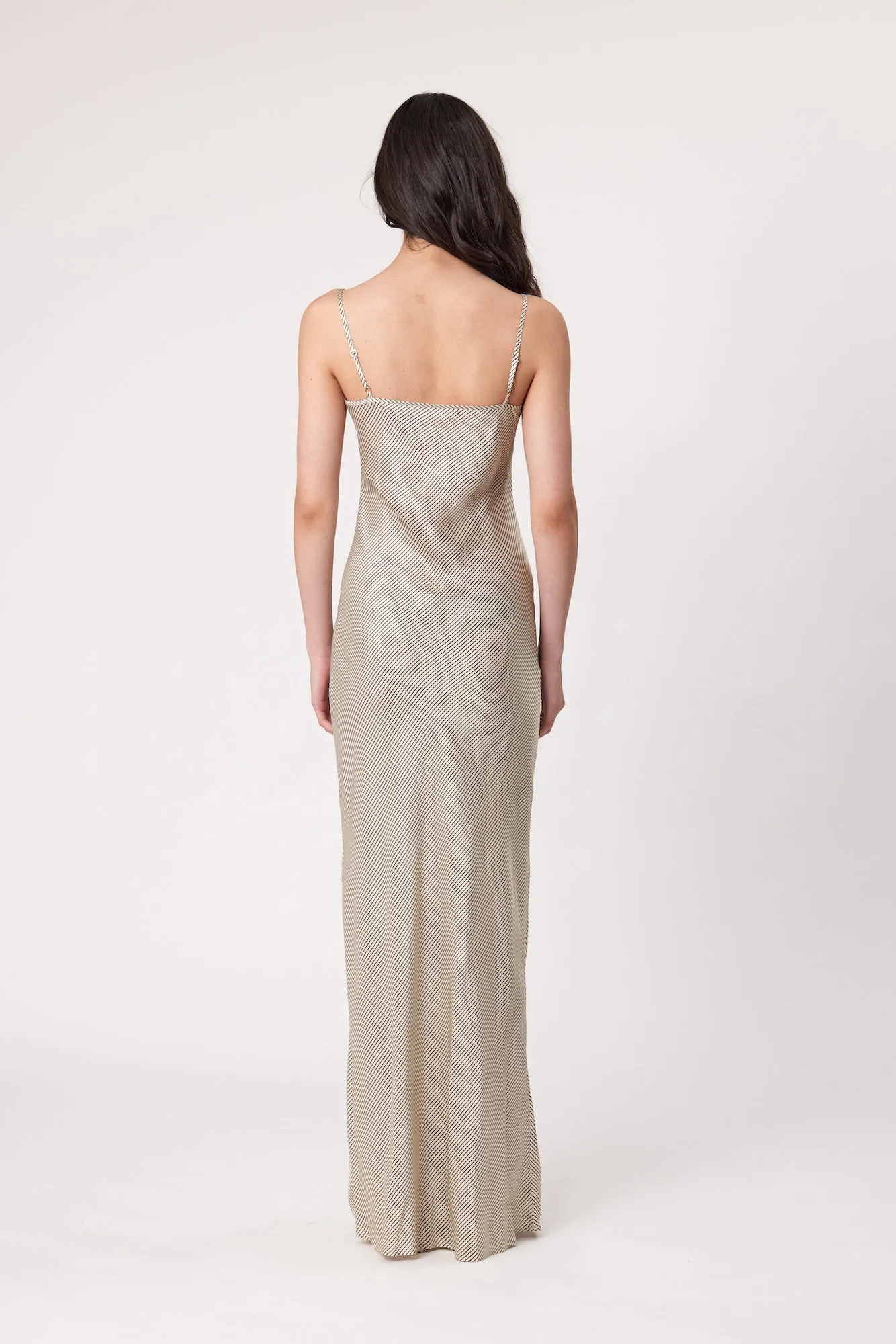HARLEY MAXI DRESS - IVORY STRIPE