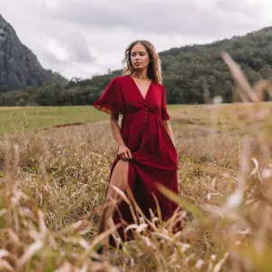 Harmony Maxi Dress - Rosewood