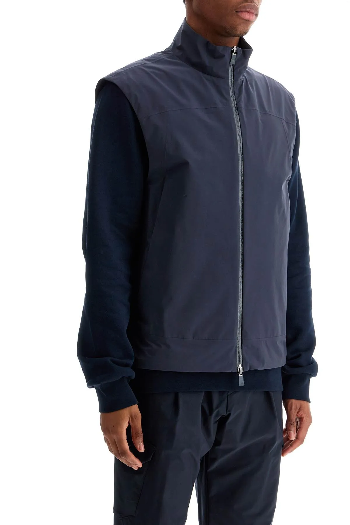 High-Collar Nylon Gilet