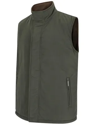 Hoggs of Fife - Reversible Gilet / Body warmer microfleece - Green / brown - The Breezer
