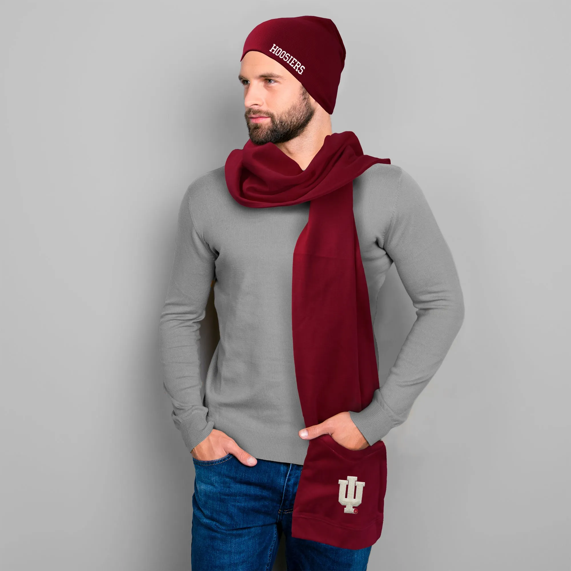 Indiana University Jimmy Bean 4 in 1 Scarf