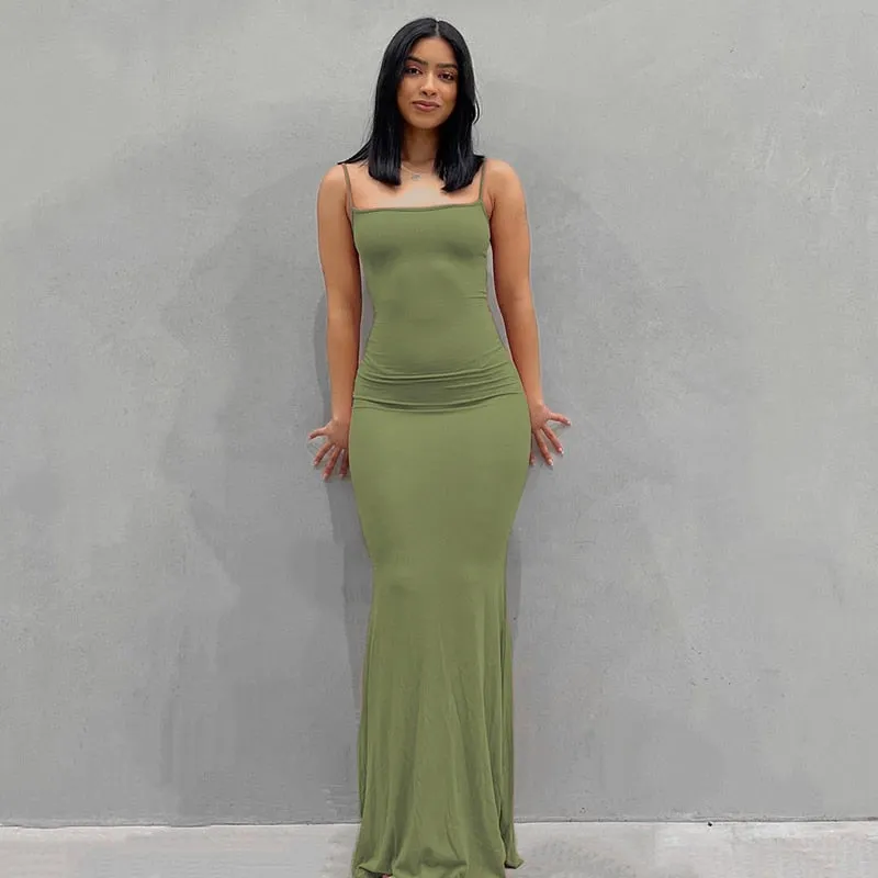 Jade Sleeveless maxi dress