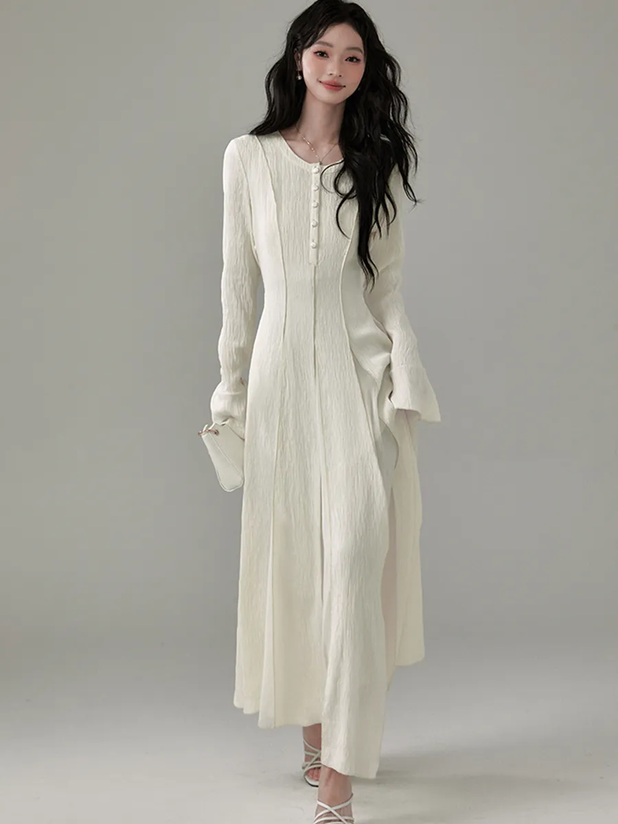 Jasmine Knit Base Long Sleeve Dress
