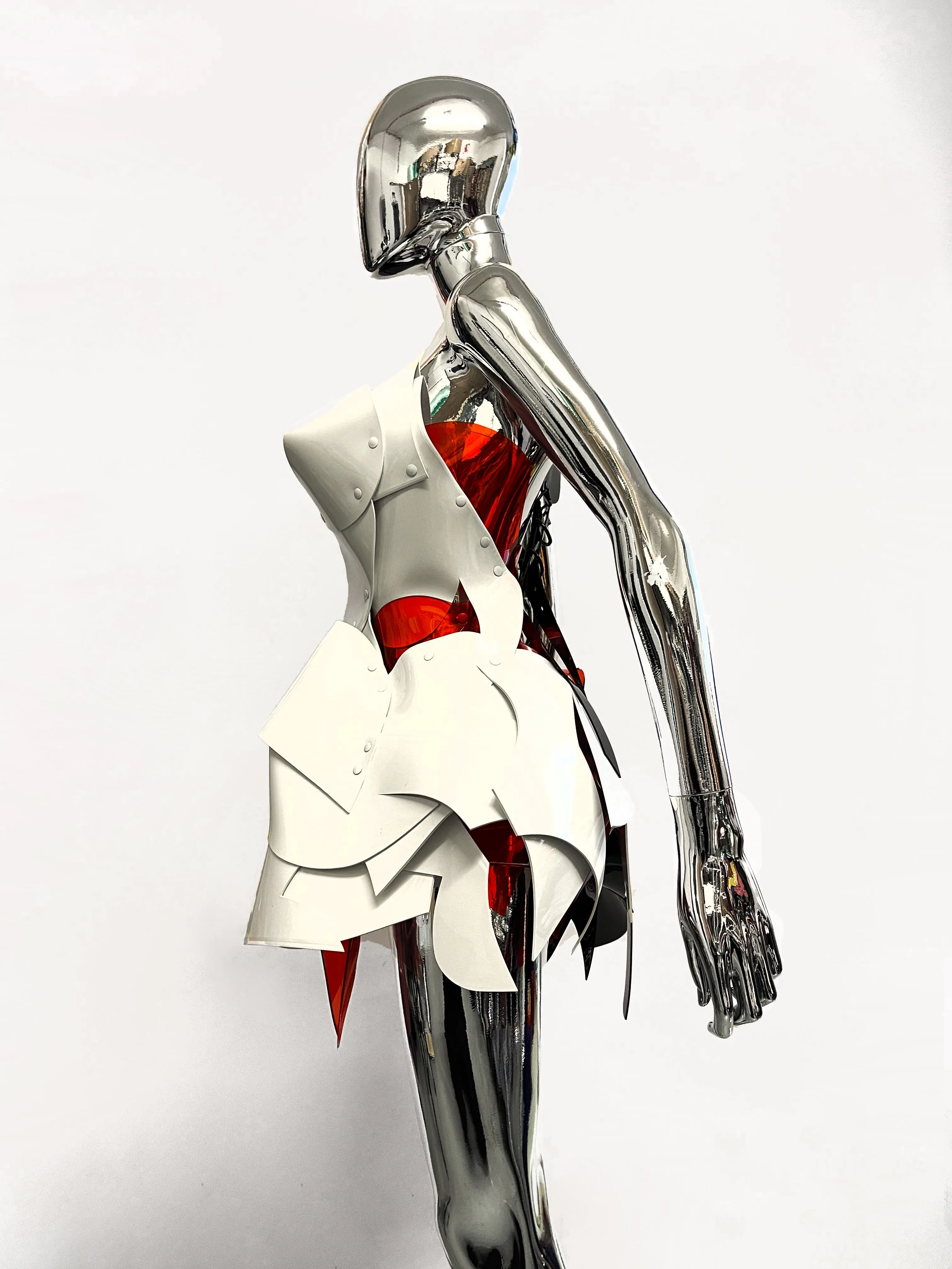 Jivomir Domoustchiev Tre Colore Dress