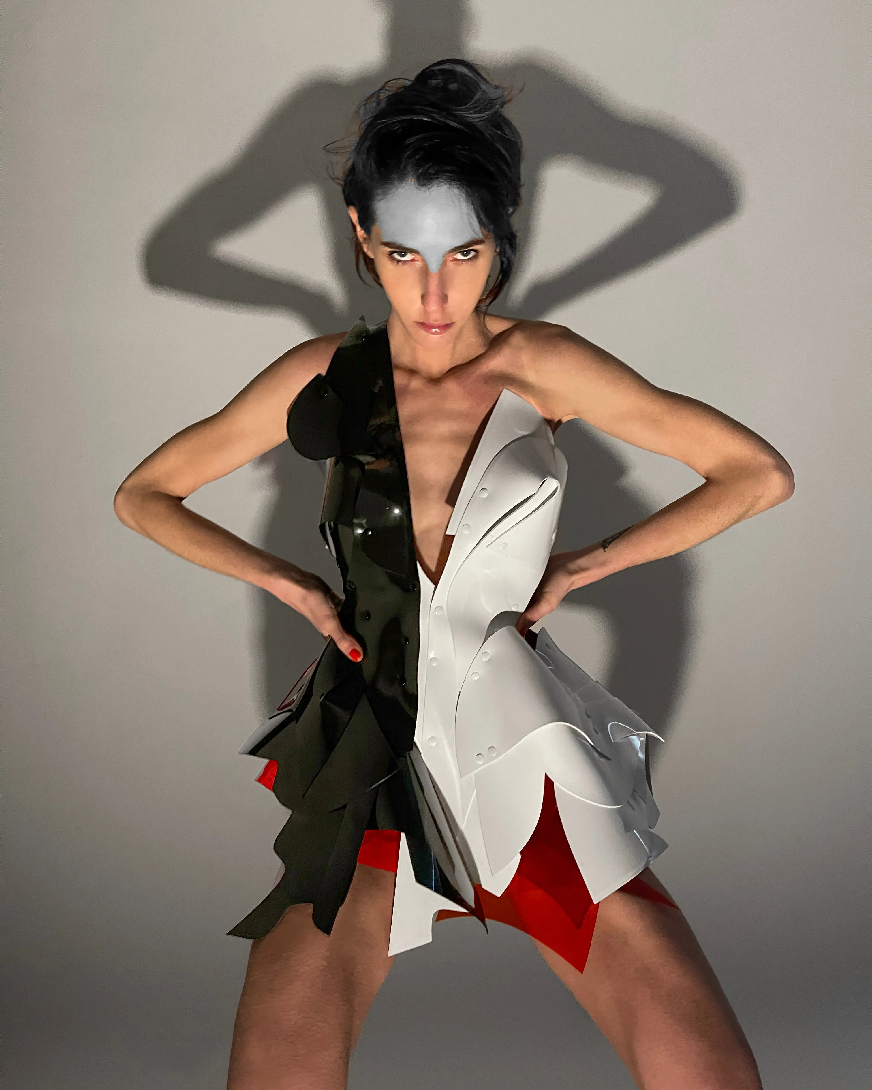 Jivomir Domoustchiev Tre Colore Dress