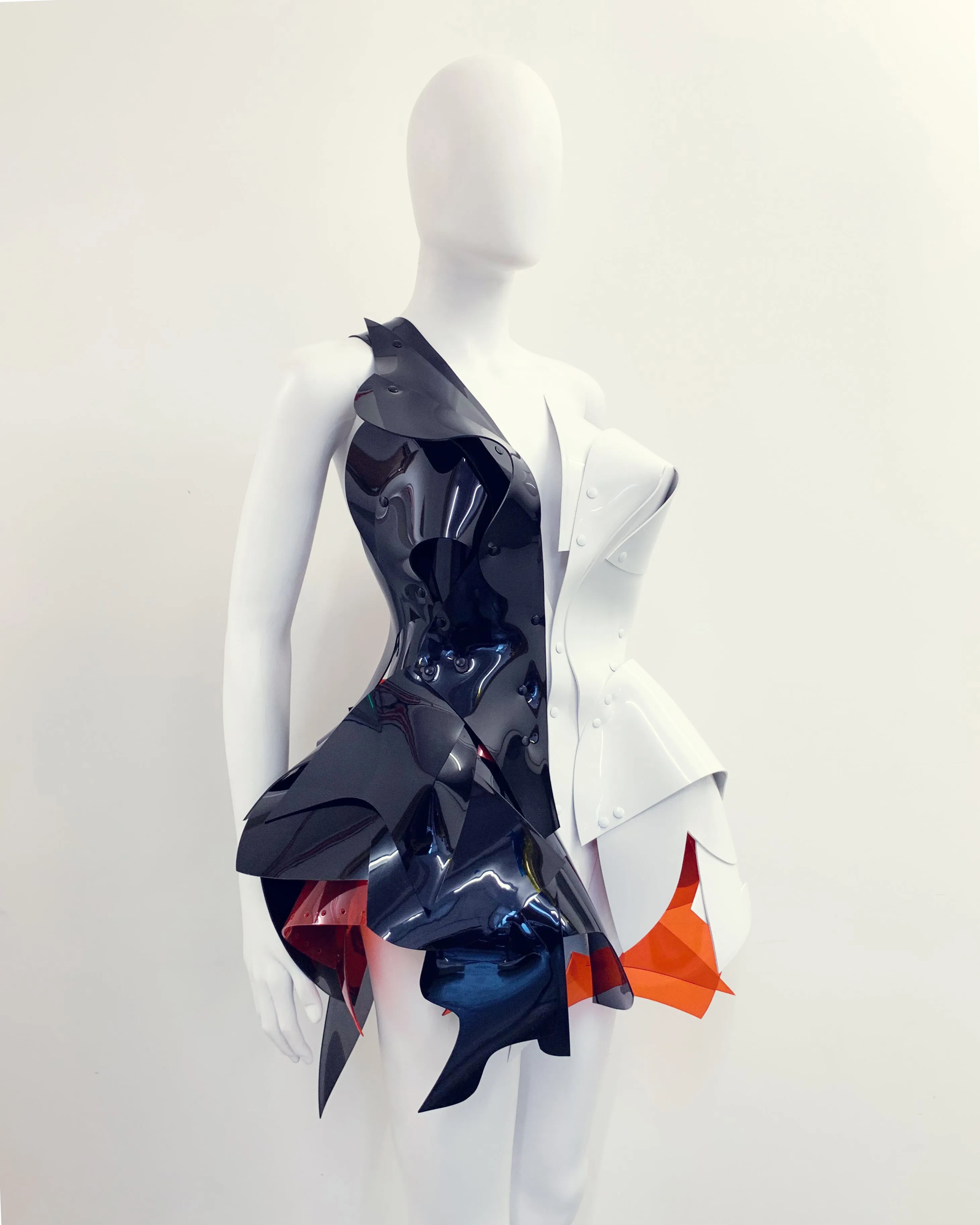 Jivomir Domoustchiev Tre Colore Dress