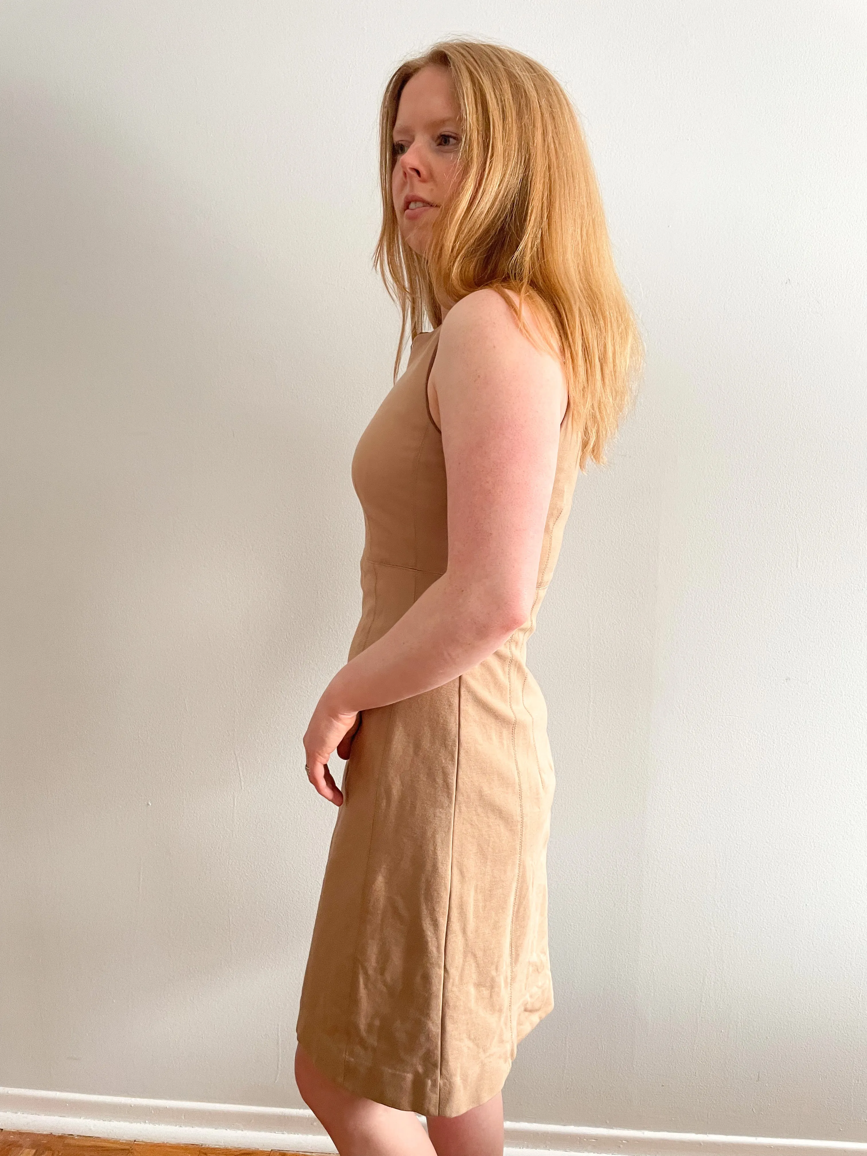 Joe Fresh Taupe Stretch Sheath Dress - XS
