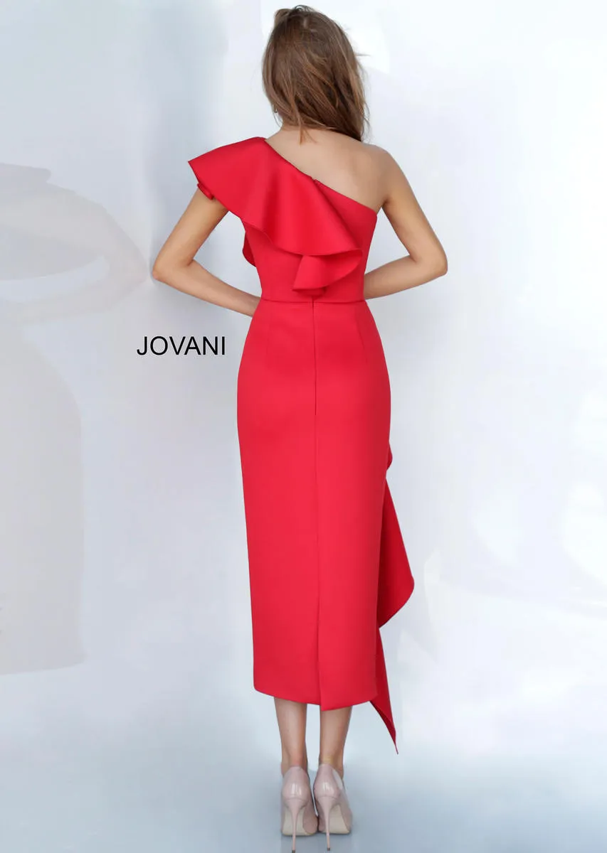 Jovani - 02616 - One Shoulder Ruffle Dress