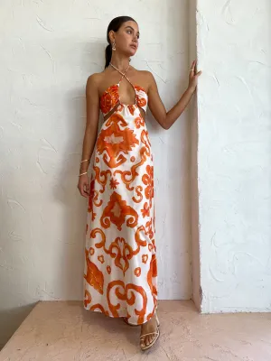 Kate Ford Elise Twist Gown in Multi