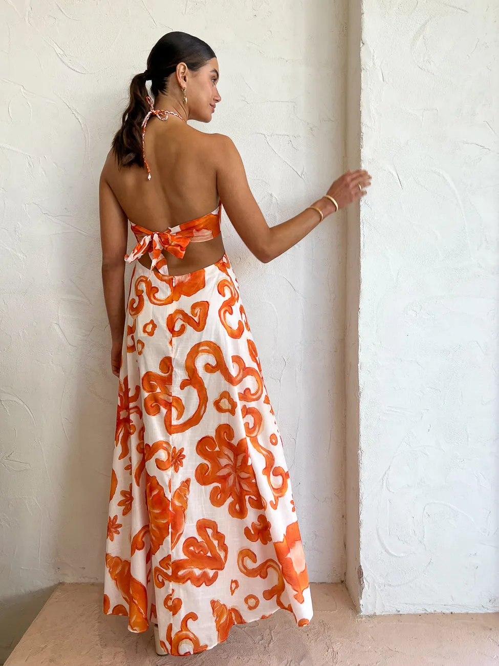 Kate Ford Elise Twist Gown in Multi