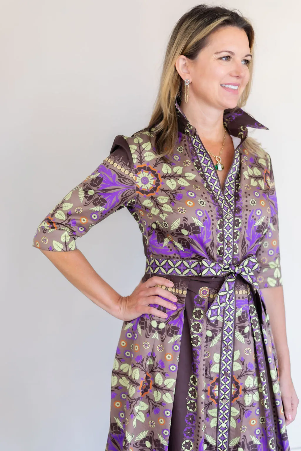 Kelly Dress | Etro Taupe