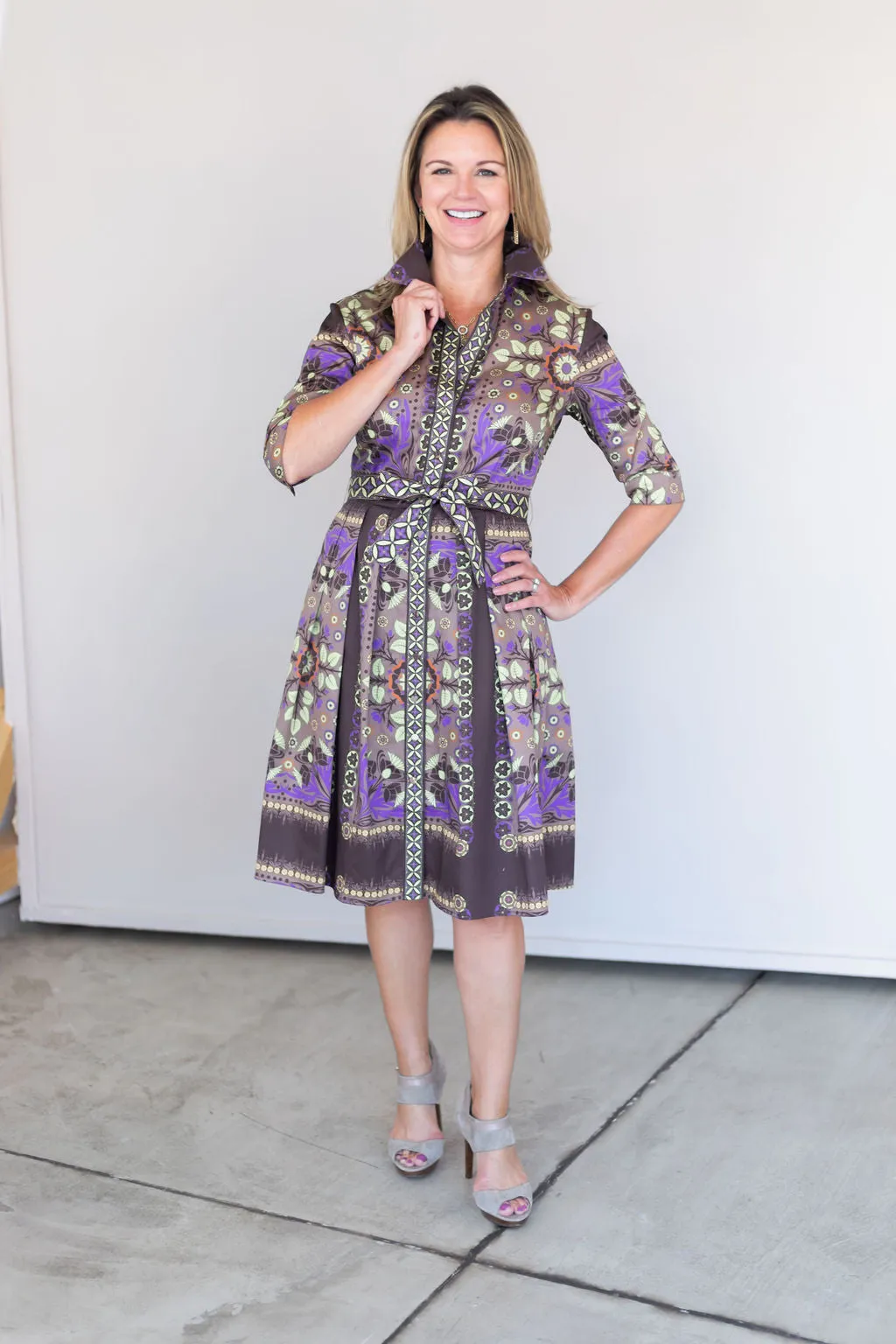 Kelly Dress | Etro Taupe