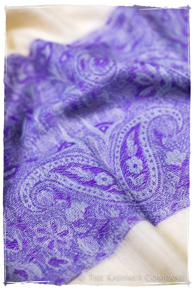 Khadija Paisley Frontière Pashmina Cashmere Scarf