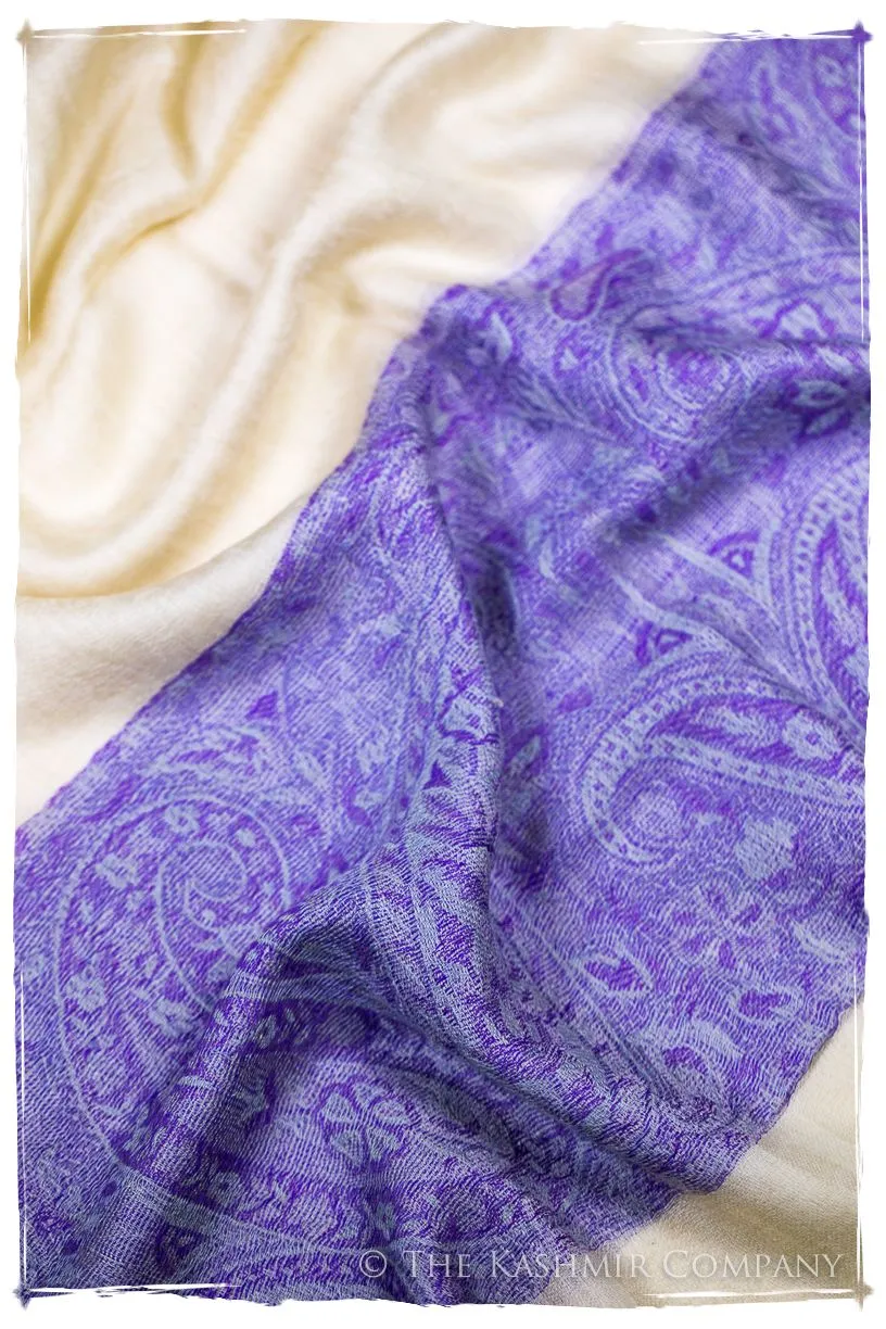 Khadija Paisley Frontière Pashmina Cashmere Scarf