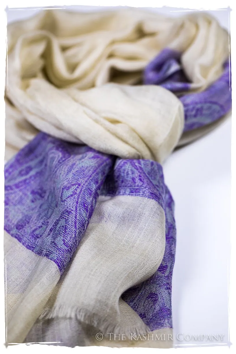 Khadija Paisley Frontière Pashmina Cashmere Scarf