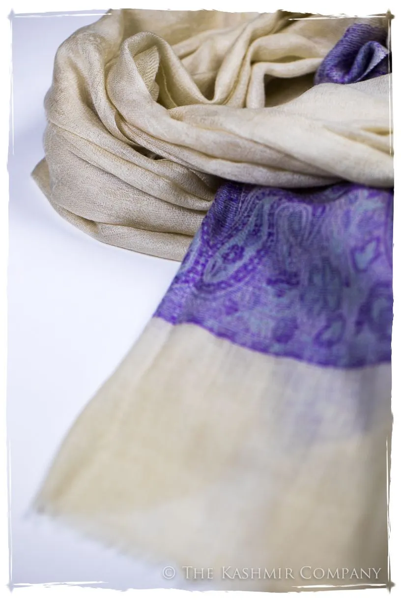 Khadija Paisley Frontière Pashmina Cashmere Scarf