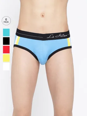 La Intimo Double Stripe Classic Brief (Pack of 6)