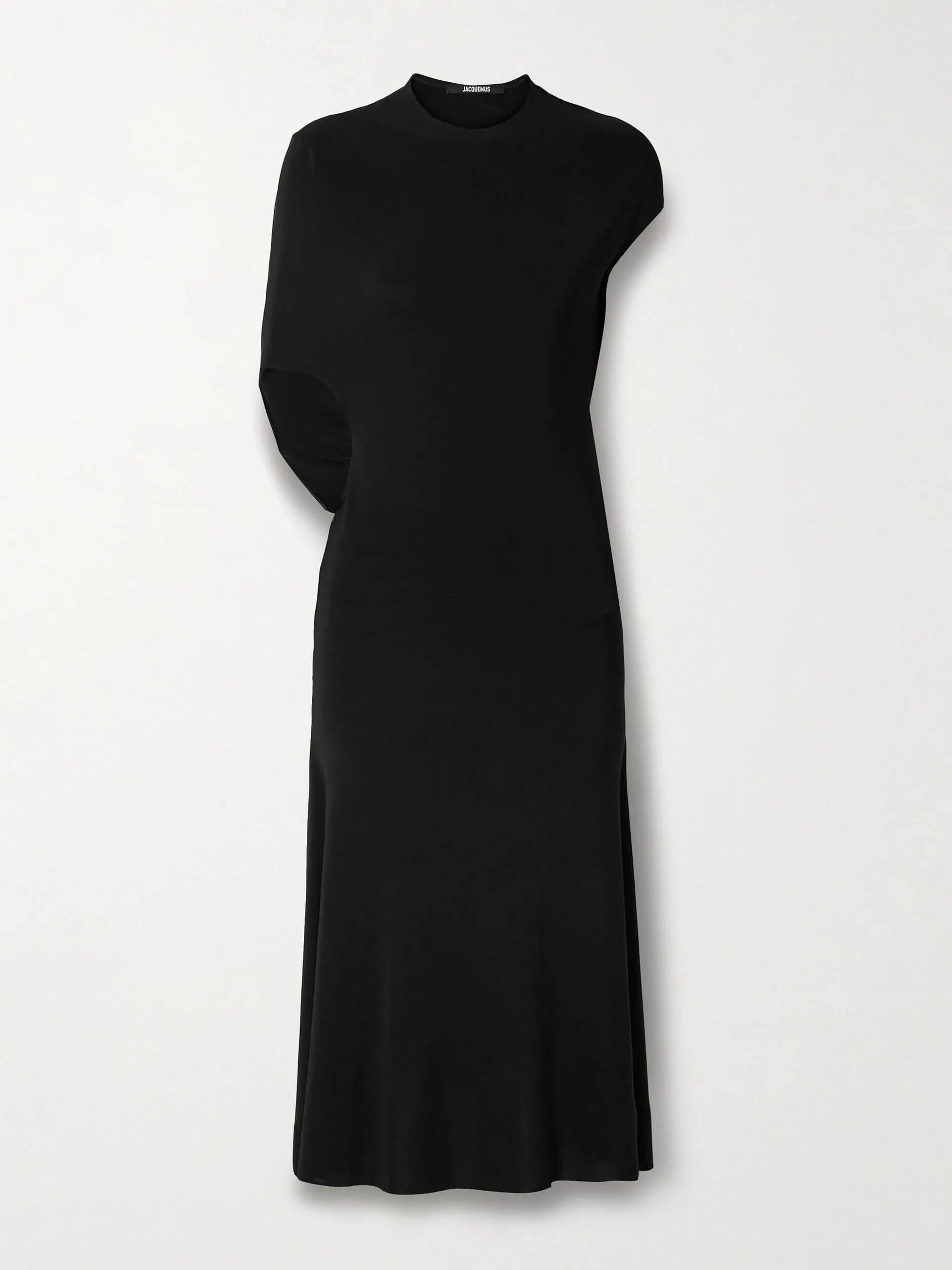 La Robe Salerno asymmetric open-back stretch-jersey midi dress
