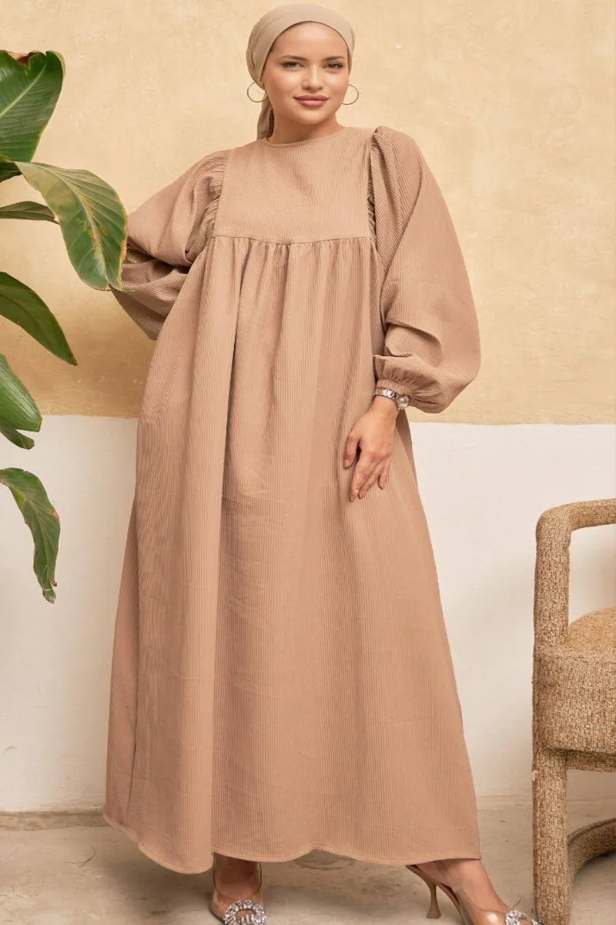 Lavinia Long Maxi Dress with Long Sleeves - Available in Five Colors