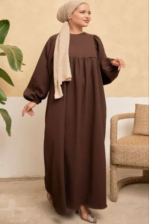 Lavinia Long Maxi Dress with Long Sleeves - Available in Five Colors