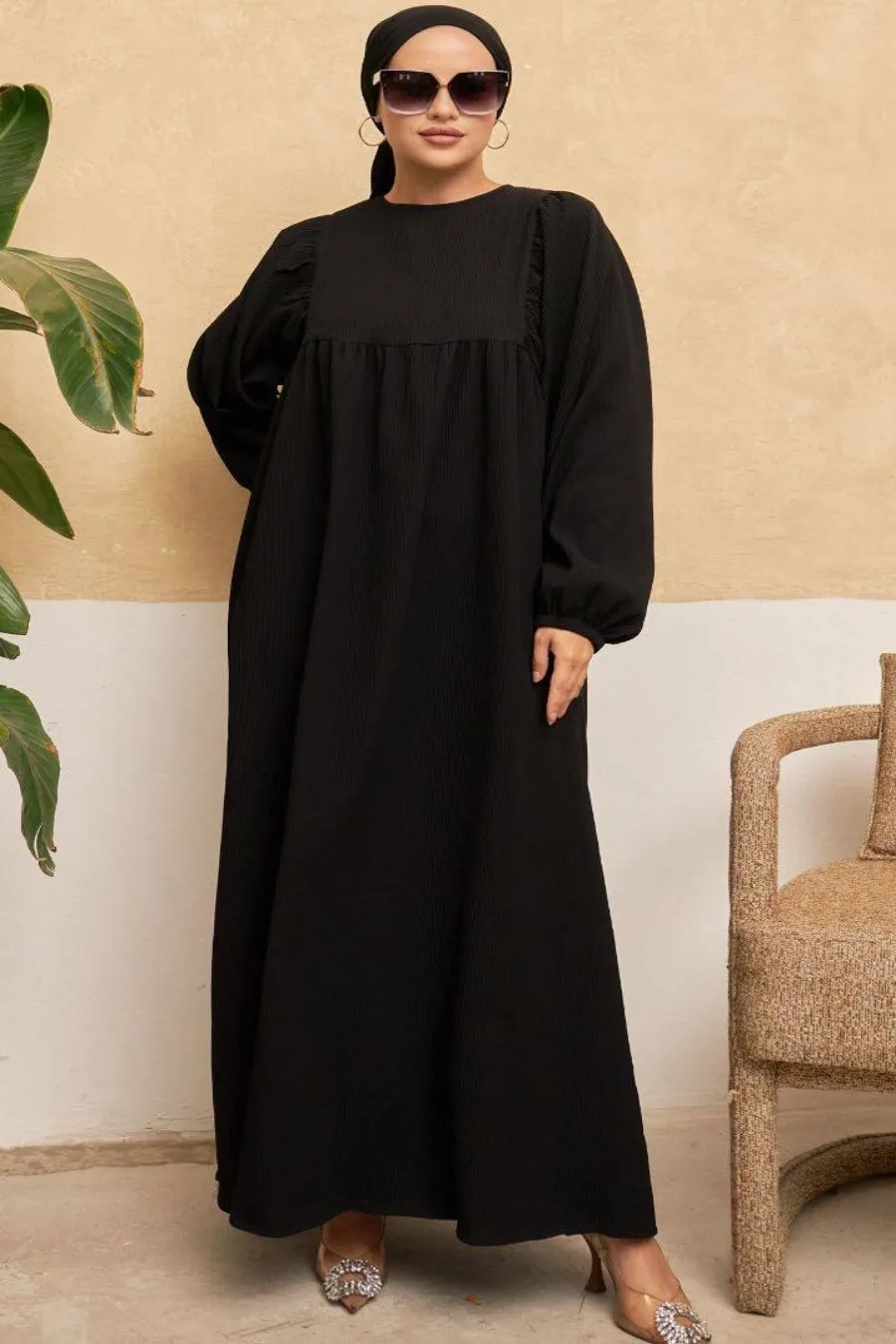 Lavinia Long Maxi Dress with Long Sleeves - Available in Five Colors