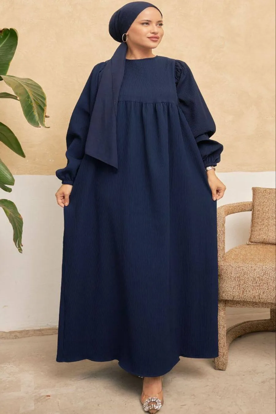 Lavinia Long Maxi Dress with Long Sleeves - Available in Five Colors