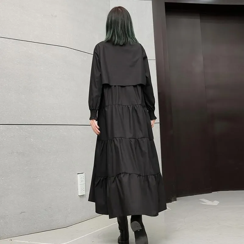 Layered Black Turtleneck Dress | Millennials