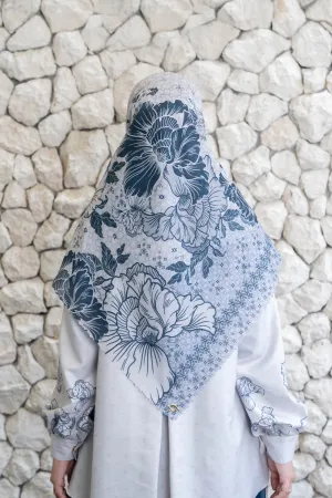 Leysha Scarf Syar'i Cloudy White